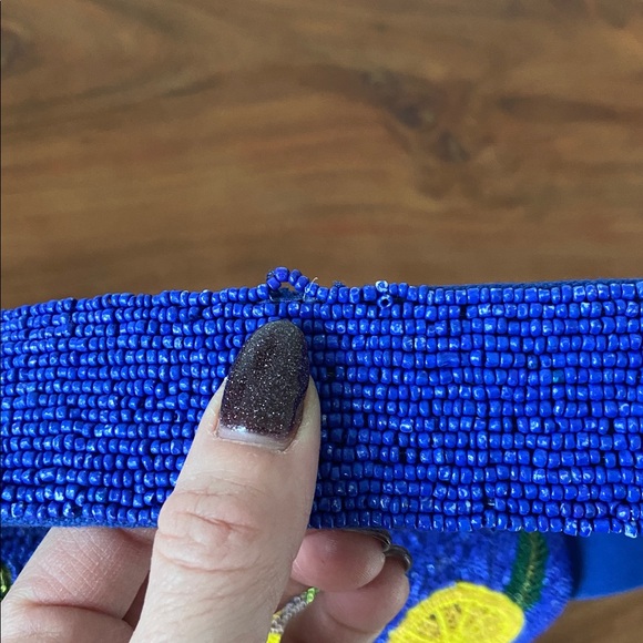 Viral America & Beyond beaded lemon bag w/ earring set Europe travel spring NWT - Picture 11 of 16